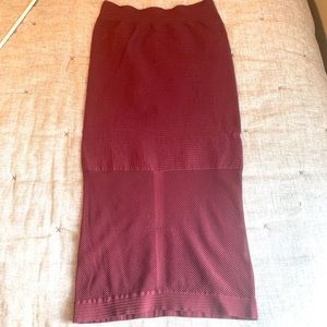 BCBG Maroon Bandage Skirt